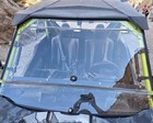Flip  Front Windshield For Kawasaki Teryx Krx 1000 2020-2025 2026 Clear Window
