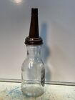 Harley Davidson Motor Oil Bottle Spout Cap Glass Vintage Style Gas Station