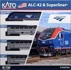 Kato N Scale Amtrak Alc-42   Superliner 4-car Set Model Train Set 10-1788