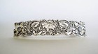 Silver Flowers Leaves Vine Metal Flower Filigree Hair Clip Barrette