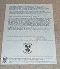1977 African American Black Nationalist Republic Of New Africa Handbill Al Huss