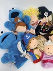 Large Lot 12 Hand  Puppets Mixed Animals Lot Cookie Monster  Princess  Halloween