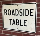 Roadside Table Scenic Turnoff Picnic Park Road Sign Gas   Oil Tourist