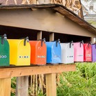 10 Sheets Capital Letter Stickers Alphabet D Round Self-adhesive Reflective