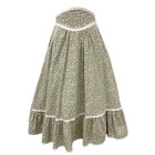 Vintage 1970s Gunnies Jessica Mcclintock Micro Floral Prairie Skirt