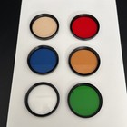 Hoya Set Of 6 Multi Colors 49mm Macro Lens Filters    Made In Japan   - Nice