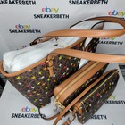 Michael Kors Jet Set Airplane Print Medium Carryall Brown Tote   Cbod  shou Bag