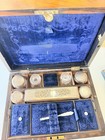 Antique Victorian Rosewood Ladies Dressing Sewing Vanity Box Fitted C1850s