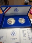 1986-s Statue Of Liberty Proof 2 Coin Set  Silver Dollar  Half Dollar  Box   Coa
