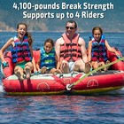  Boat Tow Harness For Tubing - 16ft Tow Rope For 4 Riders Towable Tube With 