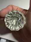 Vintage Antique Victorian Glass Door Knob With Brass