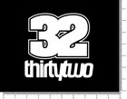 32 Thirty Two Snowboard Boots Ski Outdoor Die Cut Sticker Decal Xl Size