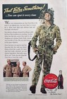 Lot Of  3  Coke Coca-cola Wwii Era 1943 Original Ads