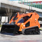 2025 Brand New Mini Tracked Skid Steer Loader 13 5hp 1600ib Tracked Forestry Usa