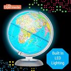 Illuminated Globe Of The World With Stand   8    Light Up World Globe For Kids
