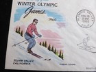 1st Day Issue Stamped Envelope 1960 Winter Olympics Squaw Valley Skier