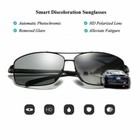 Veithdia Hd Polarized Photochromic Sunglasses Pilot Men Uv400 Driving Glasses