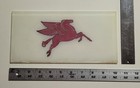 Rare Vintage Mobil Pegasus Gasoline Glass Pump Sign