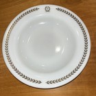 Mcm Corning Pyrex Palmer House Hotel Ware Bowls Gold Laurel Band Crested P Opal