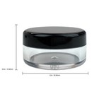 200 Pieces 5 Gram 5ml Plastic Makeup Cosmetic Lotion Cream Sample Jar Containers