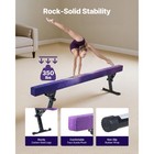 Adjustable Balance Beam For Kids  8ft Gymnastics Beam With 5 Height Settings