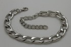 Women A Pair Silver Metal 2pcs Boot Chain Links Bracelet Shoe Anklet Charm Set