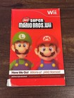 New Super Mario Bros Wii Nintendo Wii Instruction Manual Only