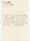 1869 Antique Handwritten Legal Letter Debt Collection Account Dudley   Hobbs