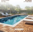 Wood Interlocking Deck Tiles  Patio   Backyard Tile
