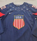 Nike Usa Team Olympics Jonathan Quick 32 Hockey Jersey Mens Size L Blue