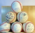 Leather Bb s Lot Of 15   6 Mystery Autographed Balls   8  Rawlings Mlb   1 Pcl 