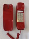 Western Electric Red Trimline Telephone Desk Touch Tone Phone Works