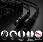 25 Ft Dmx Xlr Premium Balanced Microphone Speaker Music Cable 3 Pin Male Female