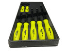 Snap On Tools New Sddx70ahv 7pc Hi-viz Hard Handle Combination Screwdriver Set