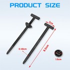 Black Nylon Universal Cable Tie Buckle Heavy Duty Self-locking Zip Ties Holder