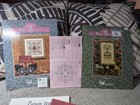 Lot 5 New Just Nan Animal Cross Stitch Kits W Embellishments Cats Noahs Ark Swan