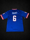 Jaxson Dart  6 New York Giants Nfl Game Jersey Blue New W  Tags