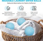 Handy Laundry Reusable Dryer Balls - A Natural Light Blue   6-pack 