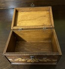 1918 Antique Hand-carved Camphor Wood Box With Birds   Floral Motifs