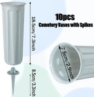 Cemetery Vases Memorial Flower Vase Plastic Flower Holders With Spikes For Flowe