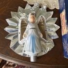 Vintage Illuminated Tree Top Angel Reflector Original Box 1950 s