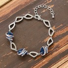 Leafael Wish Stone Link Charm Bracelet With Birthstone Crystals  Rose Gold Pl   