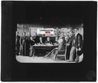 Desk Of Observations  Photo Glass Plaque  Black And White  Positive 8 5x10 Cm