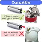 Ico Replacement Aluminum Charger Holder For 2 2 Cm X X 7 Cm  Silver