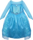 Girls Child Elsa Ice Princess Frozen Dress-up Costume Set - Dress And Soft Crown