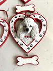  6  Kurt Adler Poodle Christmas Dog Puppy Resin Ornament 4 5   hx3 25w Lot