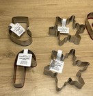 Threshold Christmas Cookie Cutter Lot 8pc Santa Angel Snowman Star Stocking New