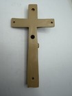 6  Vintage Wall Cross Crucifix Celluloid Jesus Christianity Faux Wood Grain