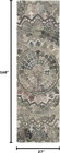 Safavieh Marquee Collection Runner Rug - 2 3  X 14   Grey   Multi  Handmade Mand