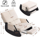 Rocking Chair Nursery  Low-seat Glider Chair  Upholstered Rocking Chair With Sid